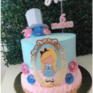 Arquivo de Corte Topo de Bolo Alice no Pais das Maravilhas 5