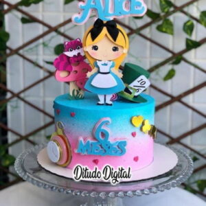 Arquivo De Corte Topo De Bolo Alice Studio