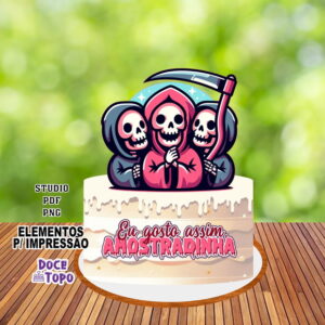 Arquivo de Corte Topo de Bolo Amostradinha 01 Studio/pdf/png