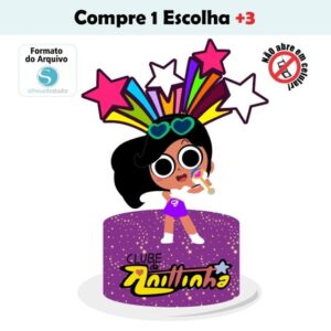 Arquivo de Corte Topo de Bolo Anitinha #001