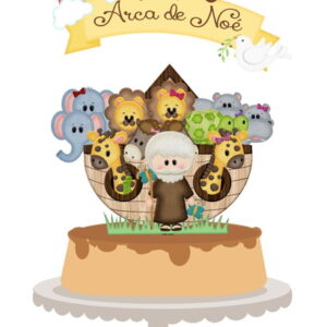 Arquivo de Corte Topo de Bolo Arca de Noé 01