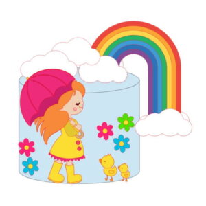 Arquivo de corte Topo de bolo Arco Iris STUDIO COD:1969