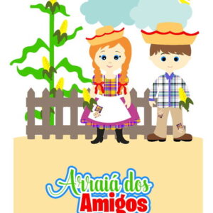 Arquivo de Corte Topo de Bolo Arraiá 09