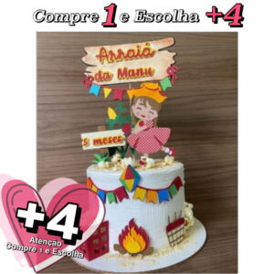 Arquivo de Corte Topo de Bolo Arraia 1e6ae88 - Studio