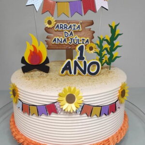 Arquivo de Corte Topo de Bolo Arraiá