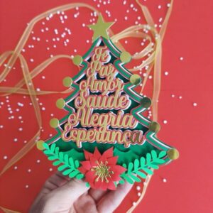 Arquivo de corte topo de bolo Árvore natalina