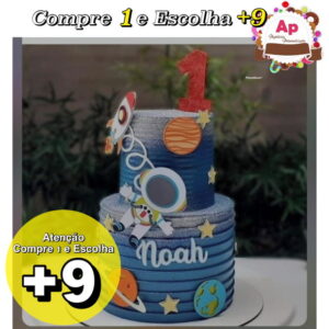 Arquivo de Corte Topo de Bolo Astronauta 001 - Studio