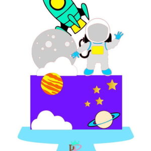 Arquivo de Corte - Topo de Bolo (astronauta) 10