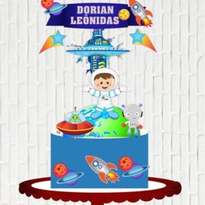 Arquivo de Corte Topo de Bolo Astronauta