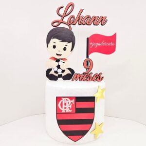 Arquivo de Corte Topo de Bolo Baby Flamengo 100% Camada 3