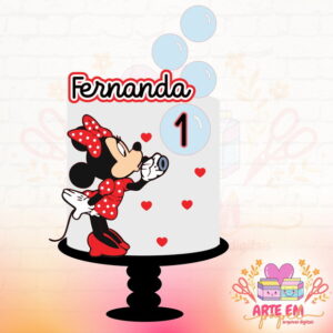 Arquivo de Corte: Topo de Bolo Baby Minnie 05