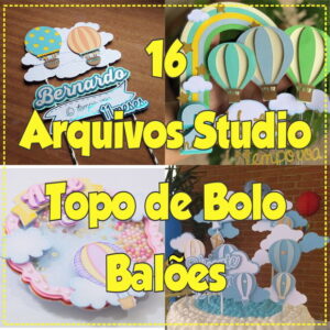 Arquivo de Corte Topo de Bolo Balões