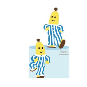 232 - Arquivo de Corte Topo de Bolo Bananas de Pijamas