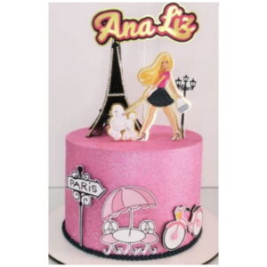Arquivo de Corte - Topo de Bolo (barbie) 1