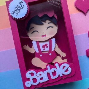 Arquivo de Corte Topo de Bolo Barbie Baby na Caixa 006