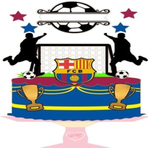 Arquivo de Corte Topo de Bolo Barcelona Futebol