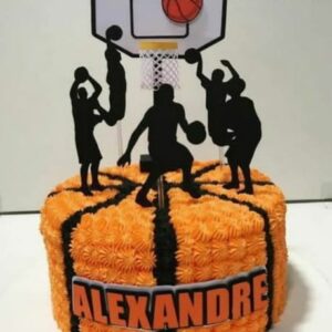 Arquivo de Corte Topo de Bolo - Basquete