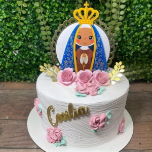 Arquivo de Corte Topo de Bolo - Batizado Nossa Senhora