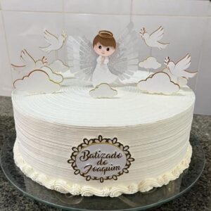 Arquivo de Corte Topo de Bolo Batizado
