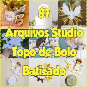 Arquivo de Corte Topo de Bolo Batizado