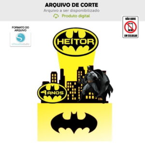 Arquivo de Corte Topo de Bolo Batman