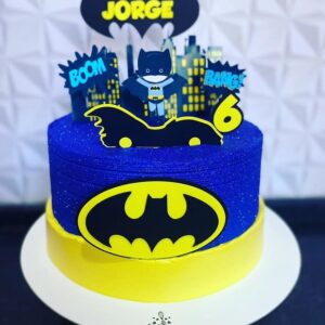 Arquivo de Corte Topo de Bolo Batman Carro Camadas