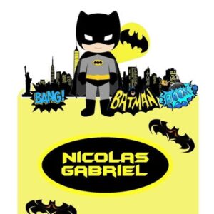 Arquivo de Corte Topo de Bolo Batman Baby #2 Pdf/jpg/studio