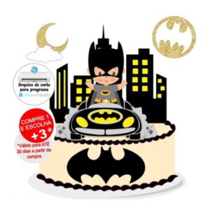 Arquivo de Corte Topo de Bolo Batman Bebê