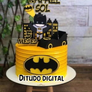 Arquivo De Corte Topo De Bolo Batman Studio