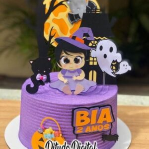 Arquivo De Corte Topo De Bolo Bebê Halloween Studio