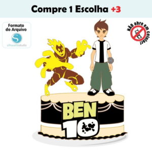 Arquivo de Corte Topo de Bolo Ben10