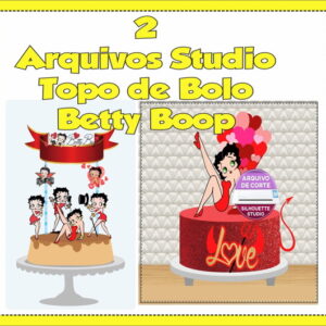 Arquivo de Corte Topo de Bolo Betty Boop