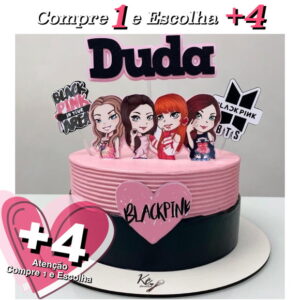 Arquivo de Corte Topo de Bolo Black Pink (1ea3533) - Studio