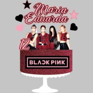 Arquivo de Corte Topo de Bolo Black Pink Studio #4262