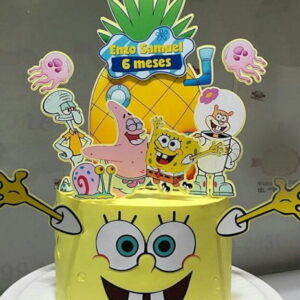 Arquivo de Corte Topo de Bolo Bob Esponja