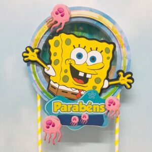 Arquivo de Corte Topo de Bolo Bob Esponja