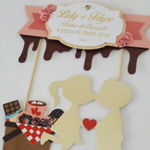 Arquivo de Corte Topo de Bolo Bodas de Chocolate COD.: 617