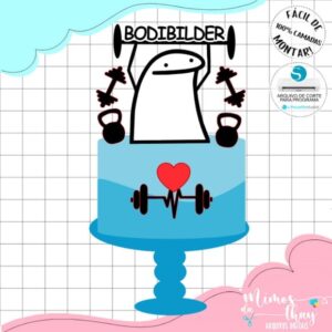 Arquivo de Corte Topo de Bolo Bodybuilder Flork Fitness 054