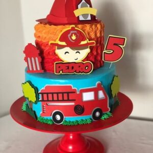Arquivo de Corte Topo de Bolo Bombeiro 10