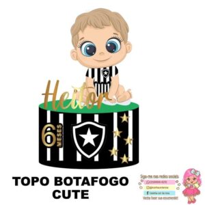 Arquivo de Corte Topo de Bolo Botafogo Cute