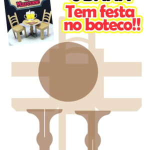 Arquivo de Corte Topo de Bolo Boteco Studio e PNG c/nome