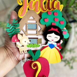 Arquivo de Corte Topo de Bolo Branca de Neve -004