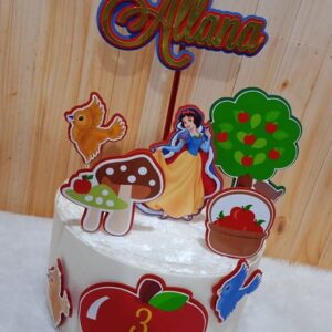 Arquivo de Corte Topo de Bolo Branca de Neve 06 (Studio)