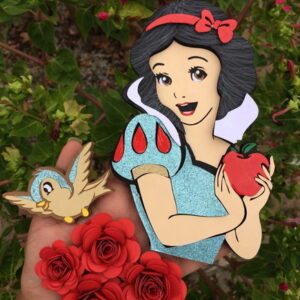 Arquivo de Corte Topo de Bolo Branca de Neve 1 Studio+brinde