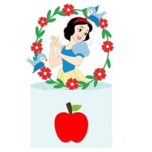 Arquivo de Corte - Topo de Bolo (branca de Neve) 13