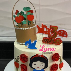 Arquivo de Corte Topo de Bolo Branca de Neve