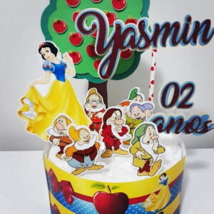 Arquivo de Corte Topo de Bolo Branca de Neve 2