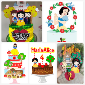 ARQUIVO DE CORTE TOPO DE BOLO - BRANCA DE NEVE