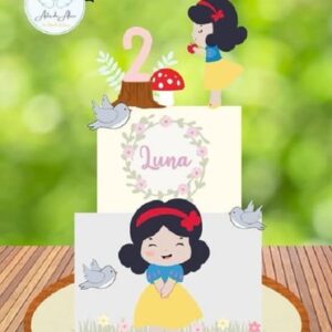 Arquivo de Corte - Topo de Bolo - Branca de Neve