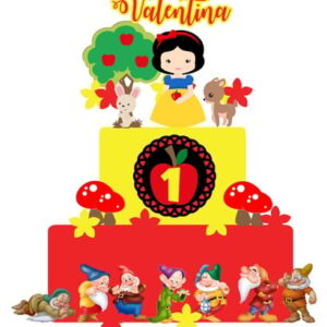 Arquivo de Corte Topo de Bolo Branca de Neve